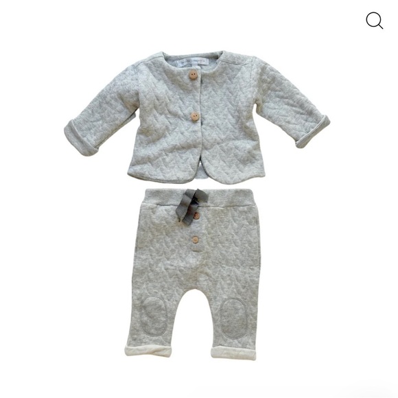 message in a bottle Other - Gray Quilted Baby Outfit by message In A Bottle